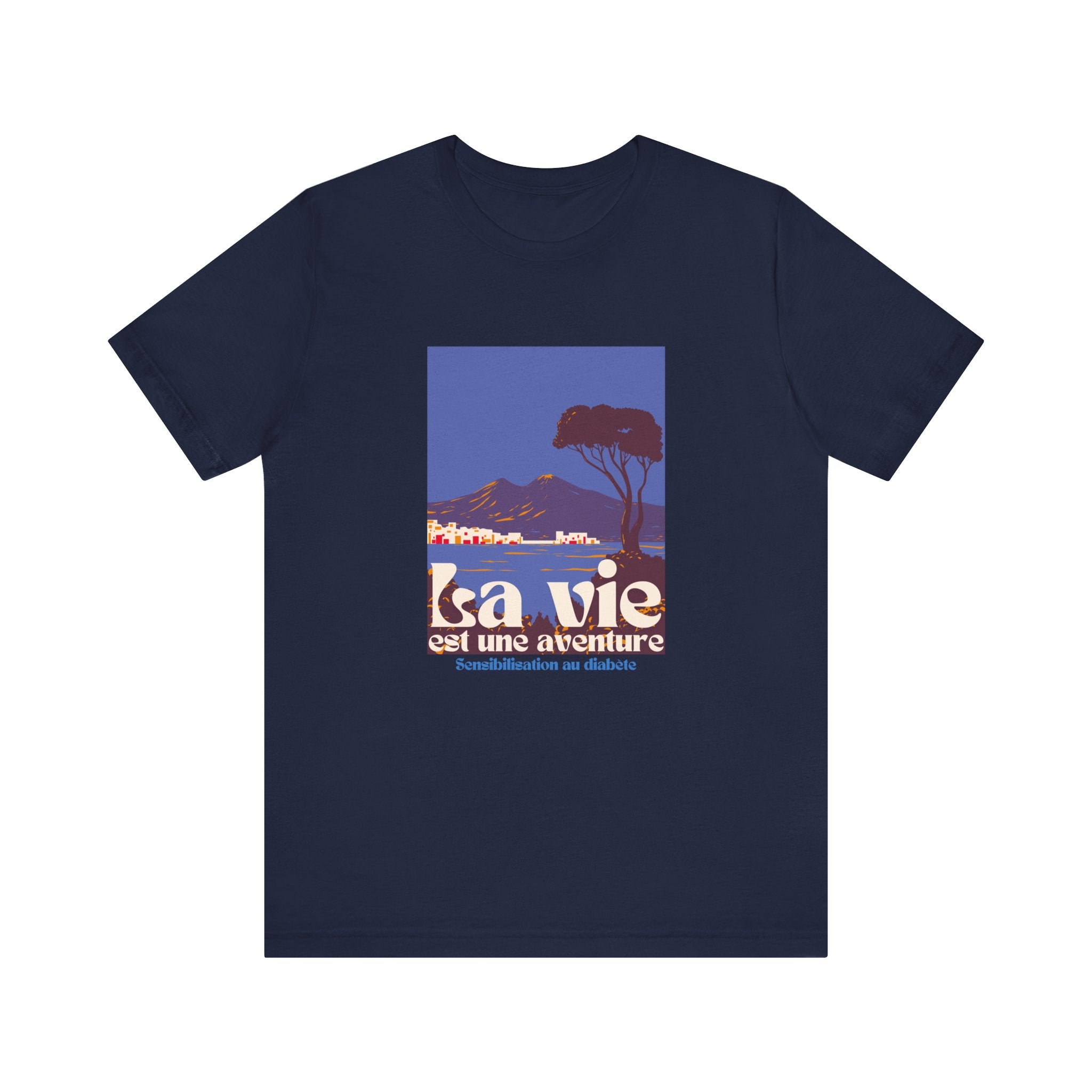 Life is an Adventure, Ocean View (French) - Unisex Tee The Diabuddies Store T-Shirts $30.27