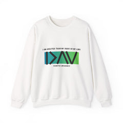 Greater Than My Highs (Green) - Unisex Sweatshirt The Diabuddies Store Sweatshirts $29.49