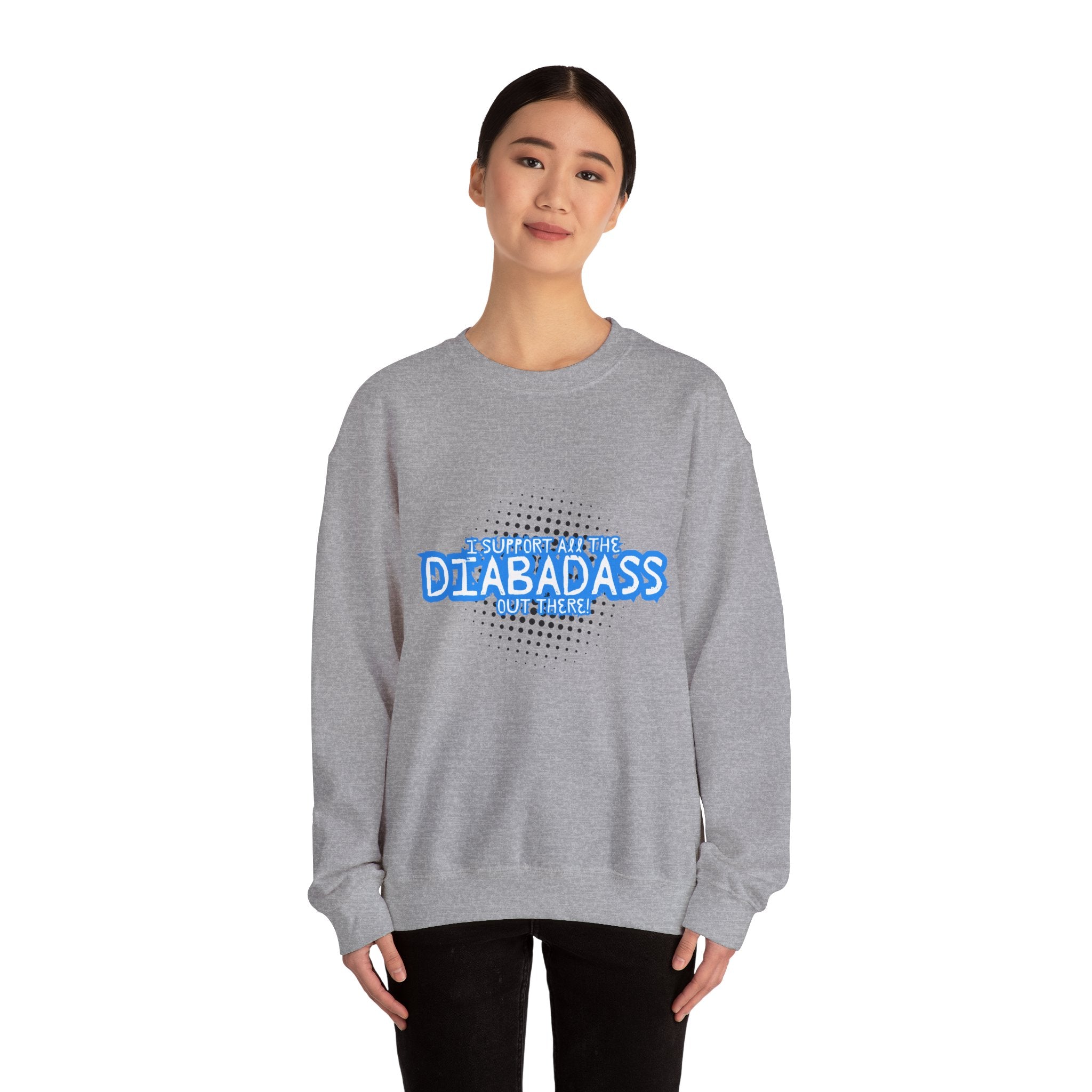 I Support All the Diabadass out there! - Unisex Sweatshirt The Diabuddies Store Tank Tops $32.95