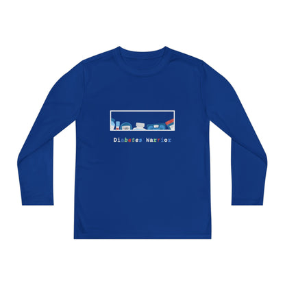 Diabetes Warrior w/supplies - Youth Longsleeve Tee The Diabuddies Store T-Shirts $27.35