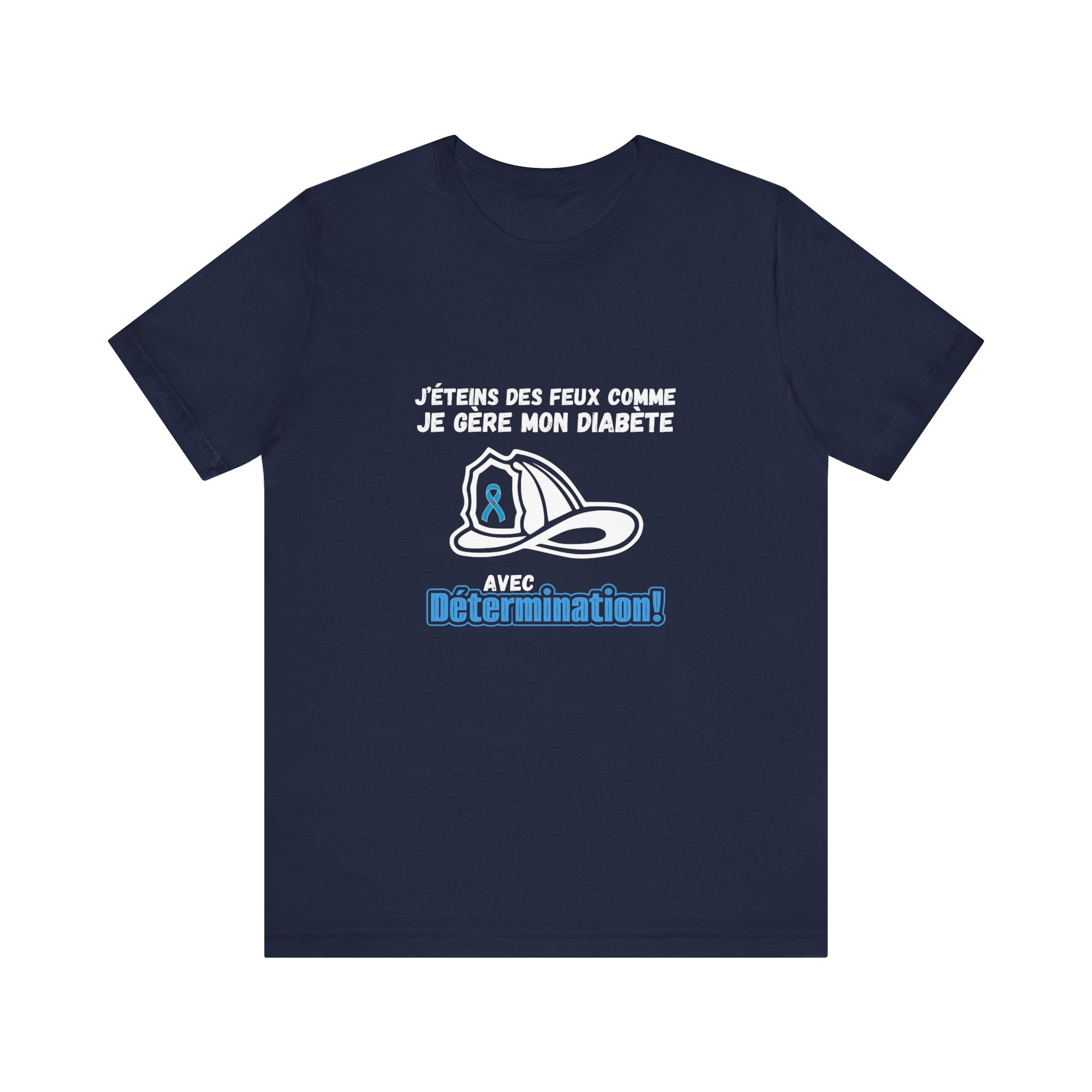 The Diabuddies Store Fight Fires & Diabetes Determination (French) Unisex Tee Fight Fires & Diabetes Determination (French) Unisex Tee: Brave flames, conquer diabetes. A tee for resilient heroes showing unwavering strength daily. T-Shirts $22.50