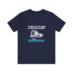 The Diabuddies Store Fight Fires & Diabetes Determination (French) Unisex Tee Fight Fires & Diabetes Determination (French) Unisex Tee: Brave flames, conquer diabetes. A tee for resilient heroes showing unwavering strength daily. T-Shirts $22.50