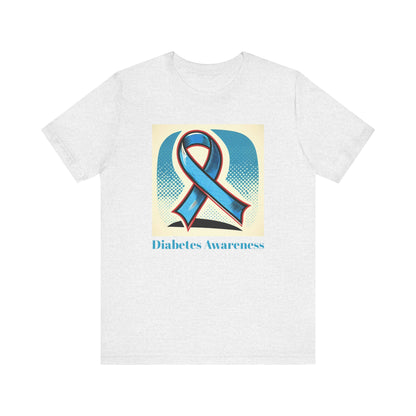 Diabetes Awareness, Blue Ribbon - Unisex Tee The Diabuddies Store T-Shirts $22.50