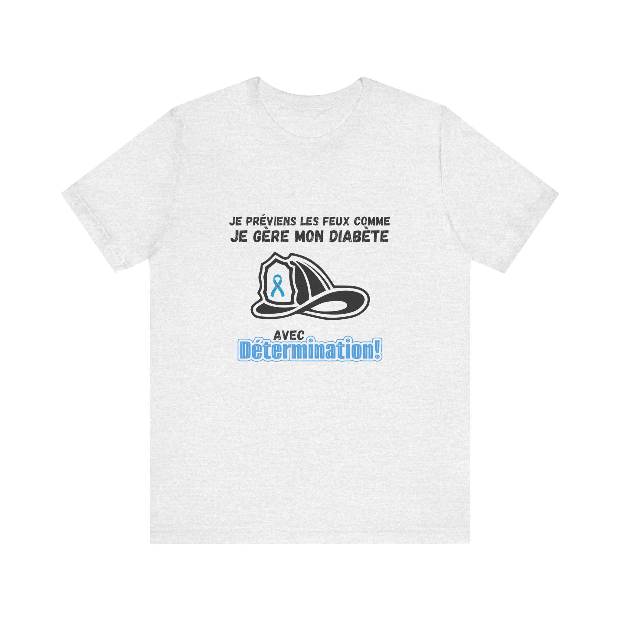 The Diabuddies Store Diabetes & Fire Prevention (French) - Unisex Tee Diabetes & Fire Prevention (French) - Unisex Tee: For the unsung heroes who dedicate their lives to keeping communities safe, while diligently managing their own health. Our Tee is desi
