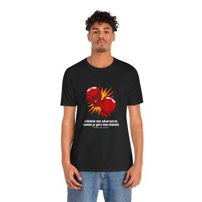 Diabetes & Boxing (French)- Unisex Tee The Diabuddies Store T-Shirts $22.50