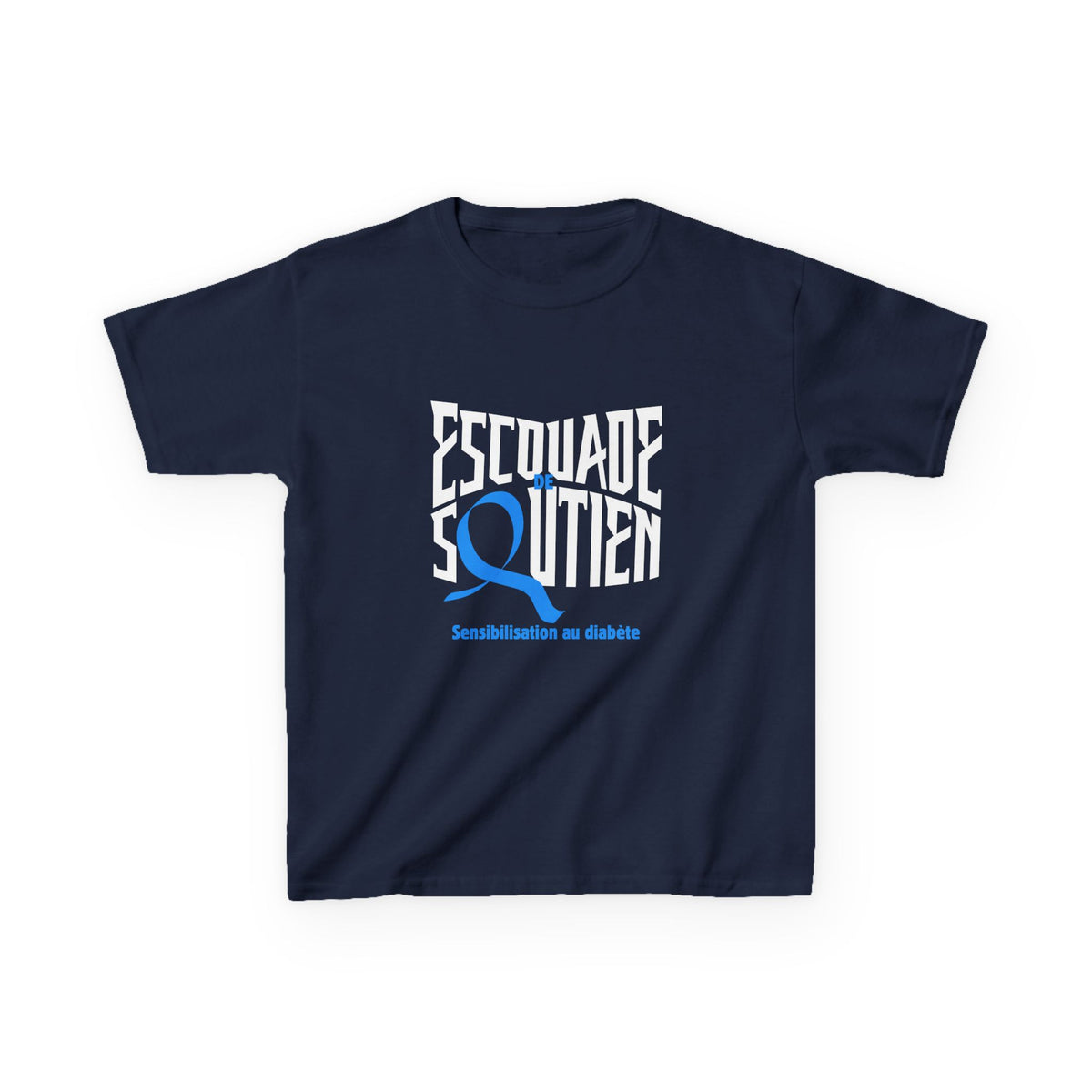 The Diabuddies Store Diabetes Support Squad (French) - Kids Tee Diabetes Support Squad (French) - Kids Tee: Unite against diabetes with the Diabetes Support Squad Kids' French Tee! This super-soft t-shirt is perfect for little heroes showing their support