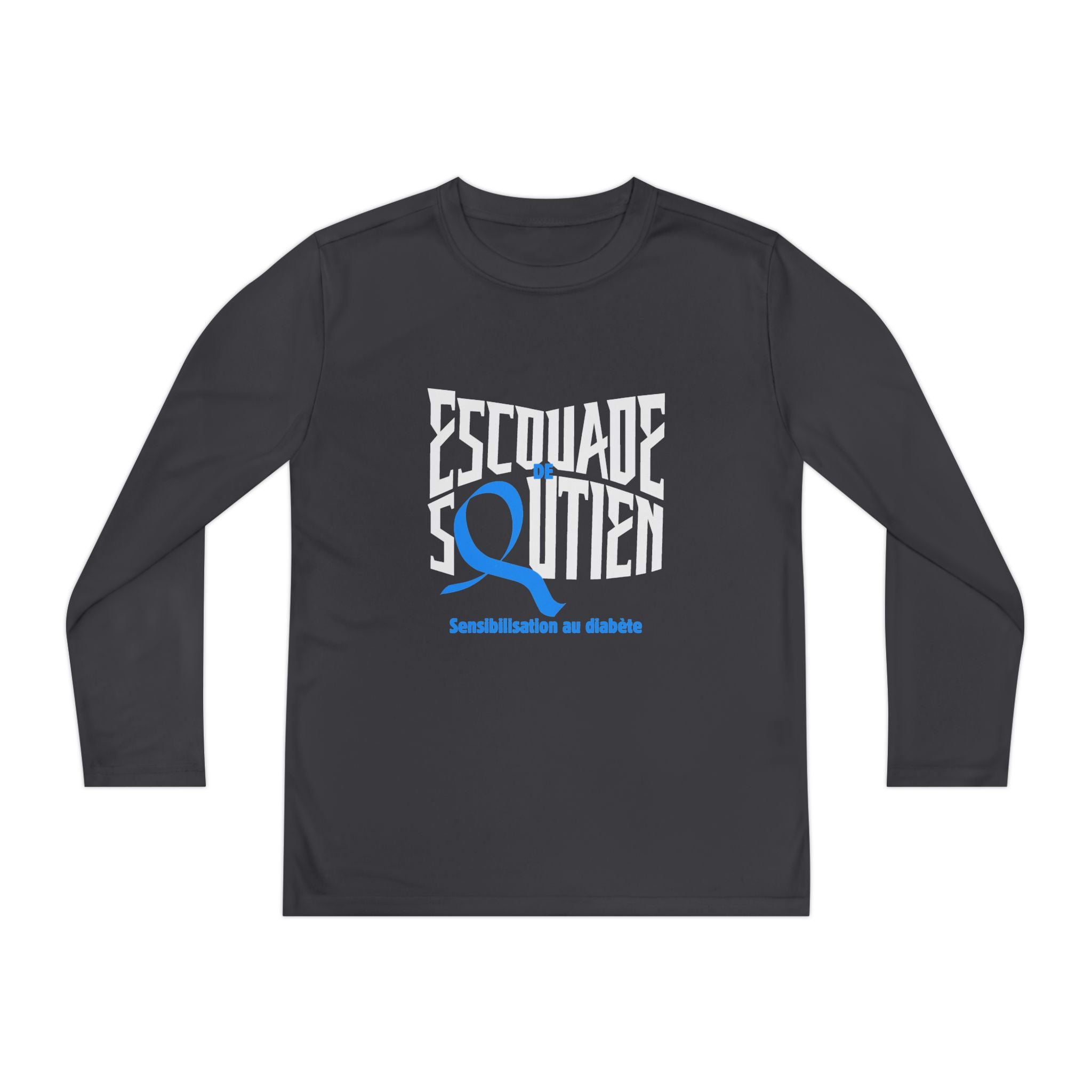 The Diabuddies Store Diabetes Support Squad (French) - Long-sleeved Youth Tee Diabetes Support Squad (French) - Long-sleeved Youth Tee: Unite against diabetes with the Diabetes Support Squad Kids' Tee! This super-soft long-sleeved Tee is perfect for littl