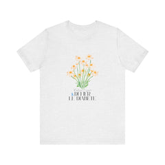 The Diabuddies Store Cultivating Hope, Defying Diabetes (French) - Unisex Tee Cultivating Hope, Defying Diabetes (French) - Unisex Tee: Wear your message of strength! Our "Cultivé l'espoir, Défié le diabète" Unisex Tee is more than just a comfortable shir