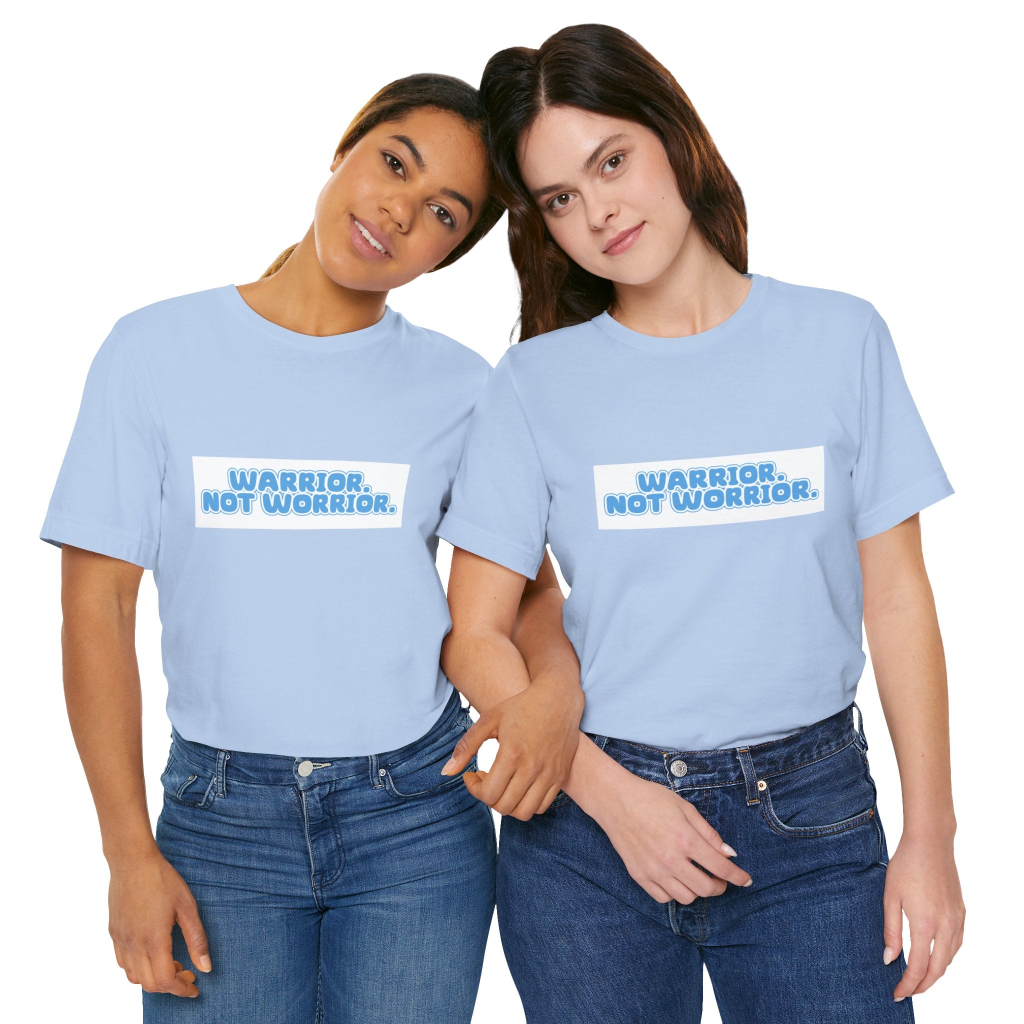 The Diabuddies Store Warrior. Not Worrior. - Unisex Tee Warrior. Not Worrior. - Unisex Tee: For those who face challenges head-on & spell "warrior" right. A clear statement of strength, resilience & sharp detail. T-Shirts $30.27