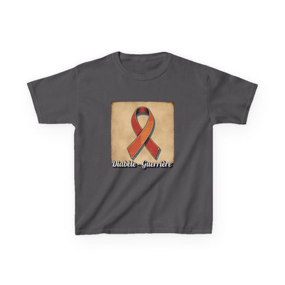 The Diabuddies Store Diabetes Warrior, Retro Look (French / Guerrière) - Kids Tee Diabetes Warrior, Retro Look (French / Guerrière) - Kids Tee: Let your young one show off their strength and style with our "Diabète - Guerrière" Retro Look French Kids Tee!