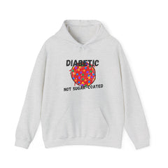 The Diabuddies Store Diabetic, Not Sugar Coated - Unisex Hoodie Diabetic, Not Sugar Coated - Unisex Hoodie: Wear your truth with bold honesty and cozy comfort with "The Diabuddies Store's" "Diabetic, Not Sugar Coated" Unisex Hoodie! This powerful and dire