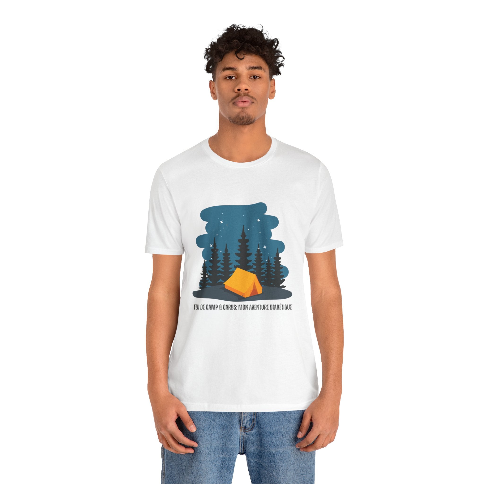 Campfire & Carbs! (French) - Unisex Tee The Diabuddies Store T-Shirts $22.50