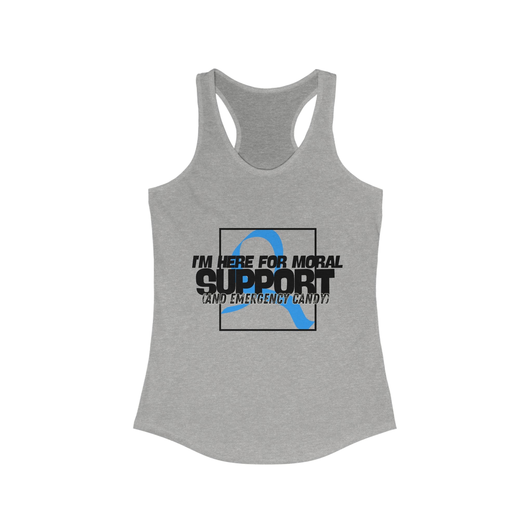 The Diabuddies Store Moral Support and Emergency Candy - Racerback Tank Moral Support and Emergency Candy - Racerback Tank: Being a friend to someone with diabetes means being ready for anything! Our Tank is for those incredible people who offer a listeni