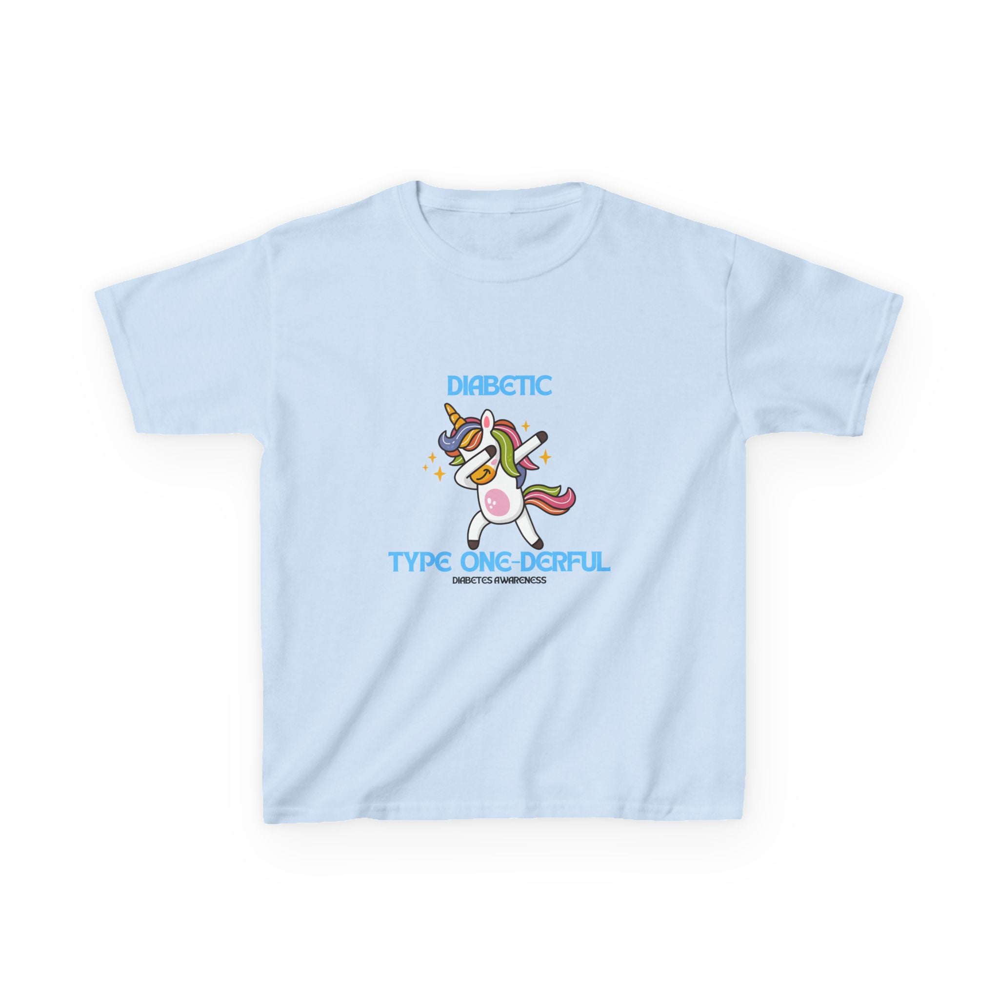 The Diabuddies Store Diabetes Type One-derful - Kids Tee Diabetes Type One-derful - Kids Tee: This Tee is a celebration of strength and uniqueness! Let your child proudly declare their "Type One-derful" spirit with a smile. T-Shirts $19.22