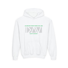 The Diabuddies Store I am Greater than (Grey) - Youth Hoodie I am Greater than (Grey) - Youth Hoodie: Celebrate resilience and strength with this Youth Hoodie! It's a powerful symbol for young individuals living with diabetes, reminding them that they are