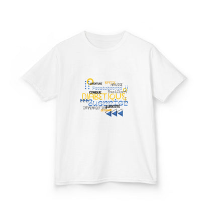 The Diabuddies Store Uplifted & Unleashed (French) - Kids Tee Uplifted & Unleashed (French) - Kids Tee: Embrace your strength, defy the odds. The "Uplifted & Unleashed" Kids Tee is more than just a Tee; it's a vibrant testament to the diabetic warrior wit