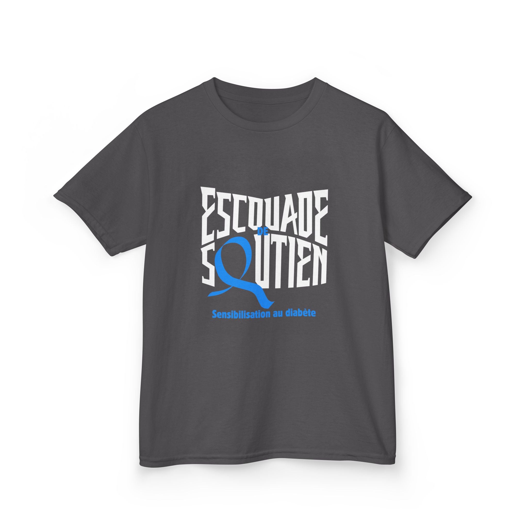 The Diabuddies Store Diabetes Support Squad (French) - Kids Tee Diabetes Support Squad (French) - Kids Tee: Unite against diabetes with the Diabetes Support Squad Kids' French Tee! This super-soft t-shirt is perfect for little heroes showing their support