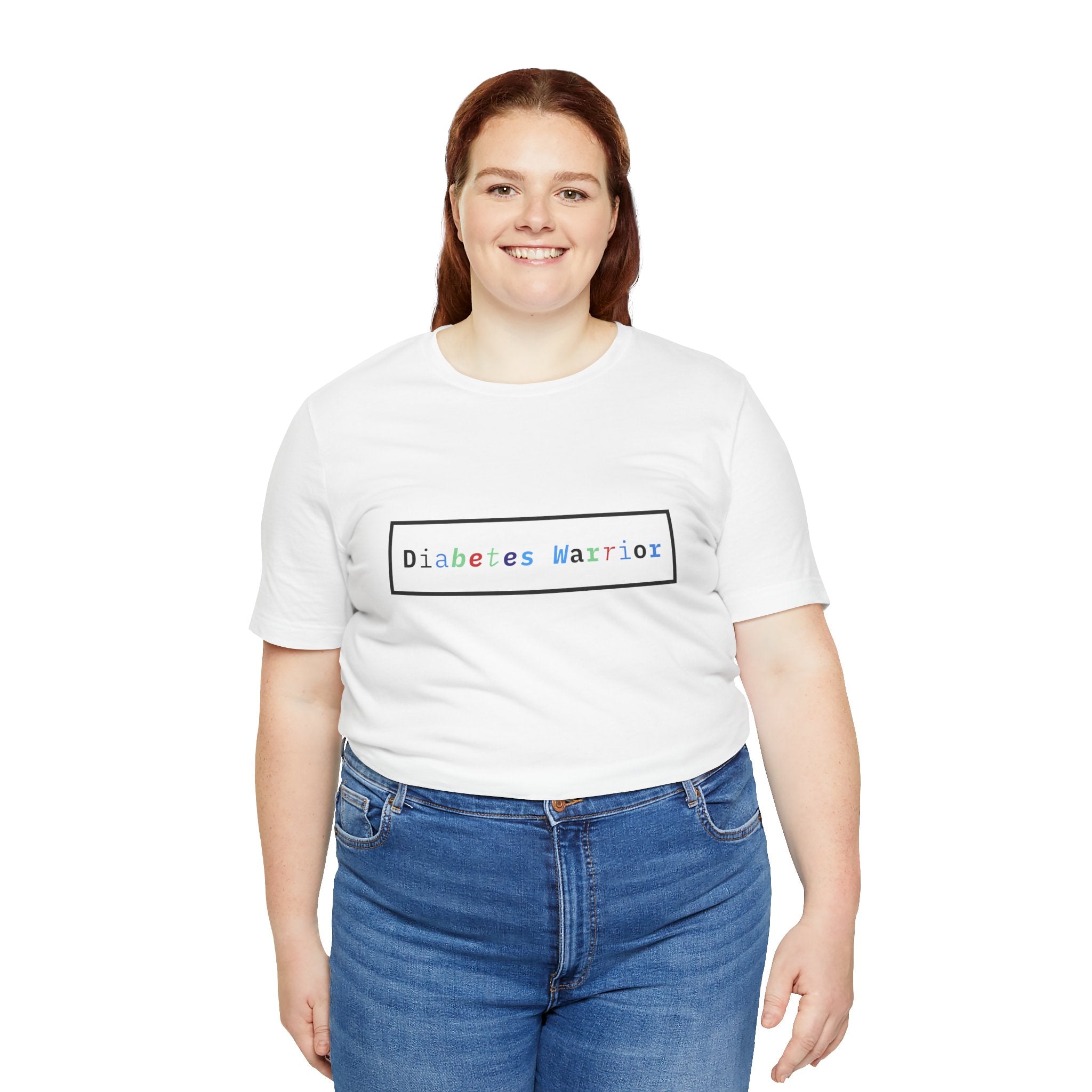 The Diabuddies Store Colorful Diabetes Warrior - Unisex Tee Colorful Diabetes Warrior - Unisex Tee: Offers a comfortable and stylish option for those who appreciate unique designs and supporting Diabetes Awareness. T-Shirts $24.25