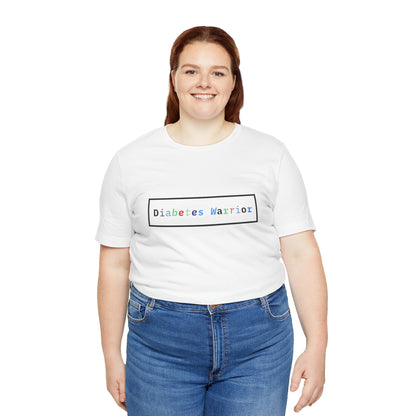 The Diabuddies Store Colorful Diabetes Warrior - Unisex Tee Colorful Diabetes Warrior - Unisex Tee: Offers a comfortable and stylish option for those who appreciate unique designs and supporting Diabetes Awareness. T-Shirts $24.25