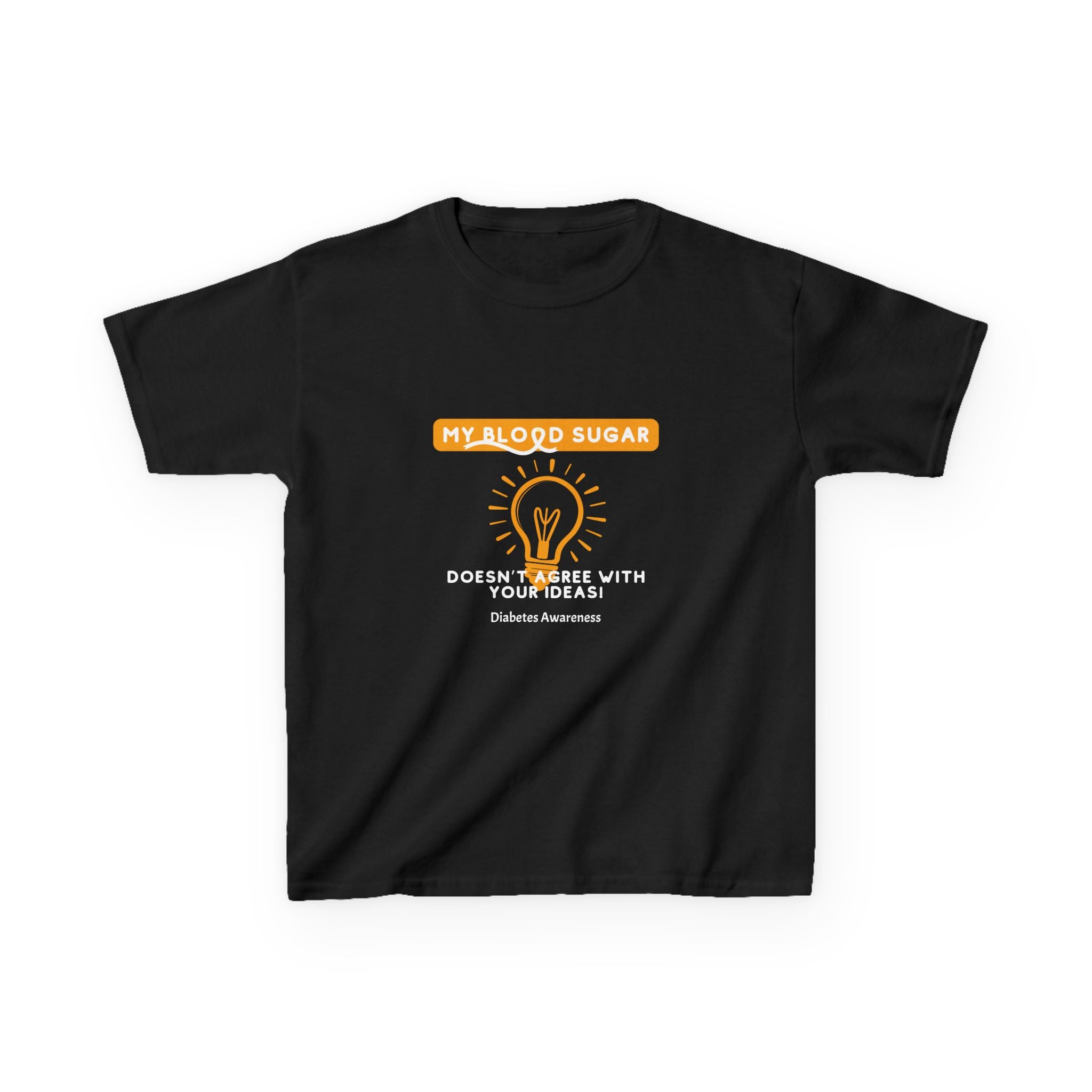The Diabuddies Store My Blood Sugar Doesn't Agree - Kids Tee My Blood Sugar Doesn't Agree - Kids Tee: A humorous tee for the little warrior in your life. This "My Blood Sugar Doesn't Agree" Kids' Tee is a fun and relatable way to express the daily ups and