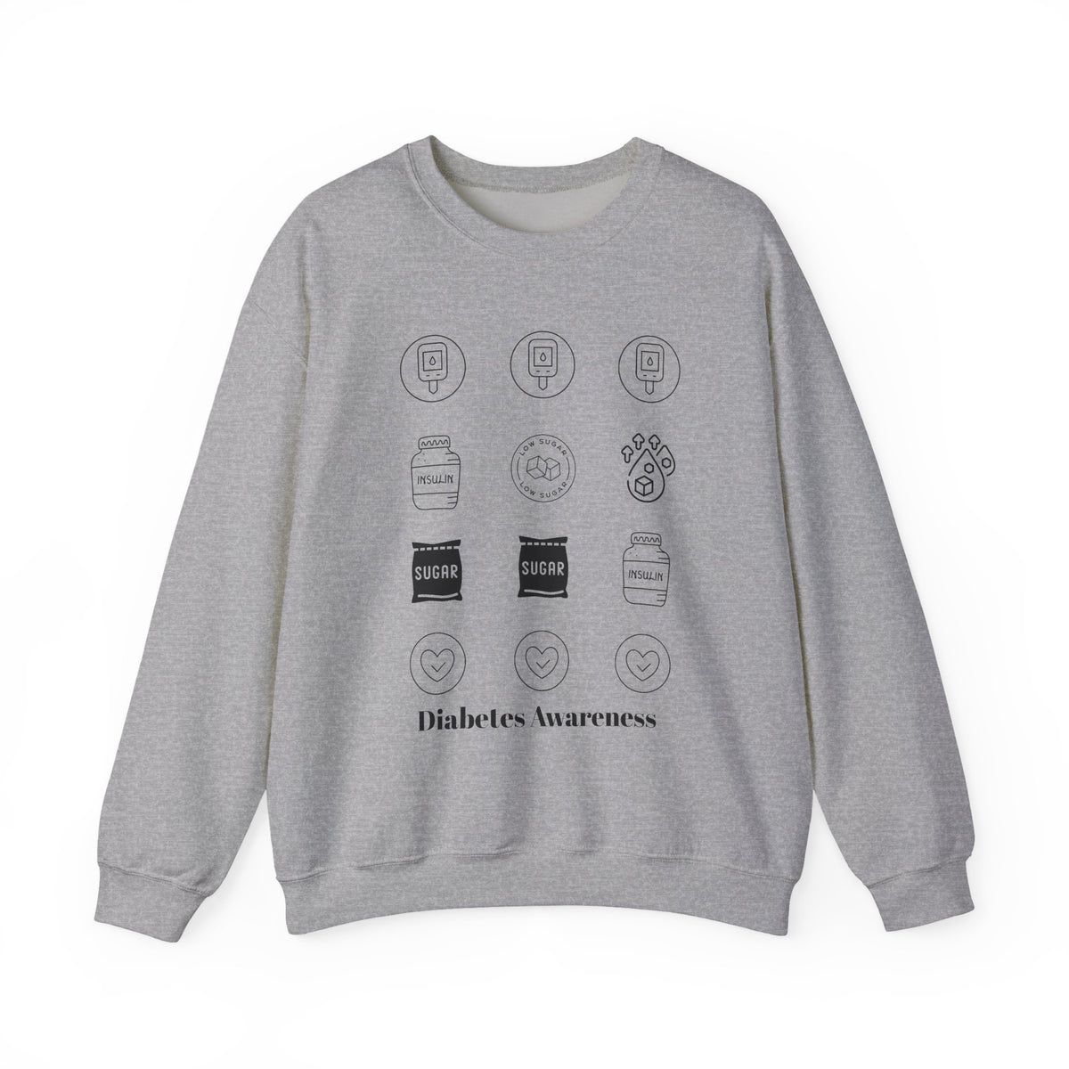 Diabetes Cycle Options - Unisex Sweatshirt The Diabuddies Store Sweatshirts $35.70
