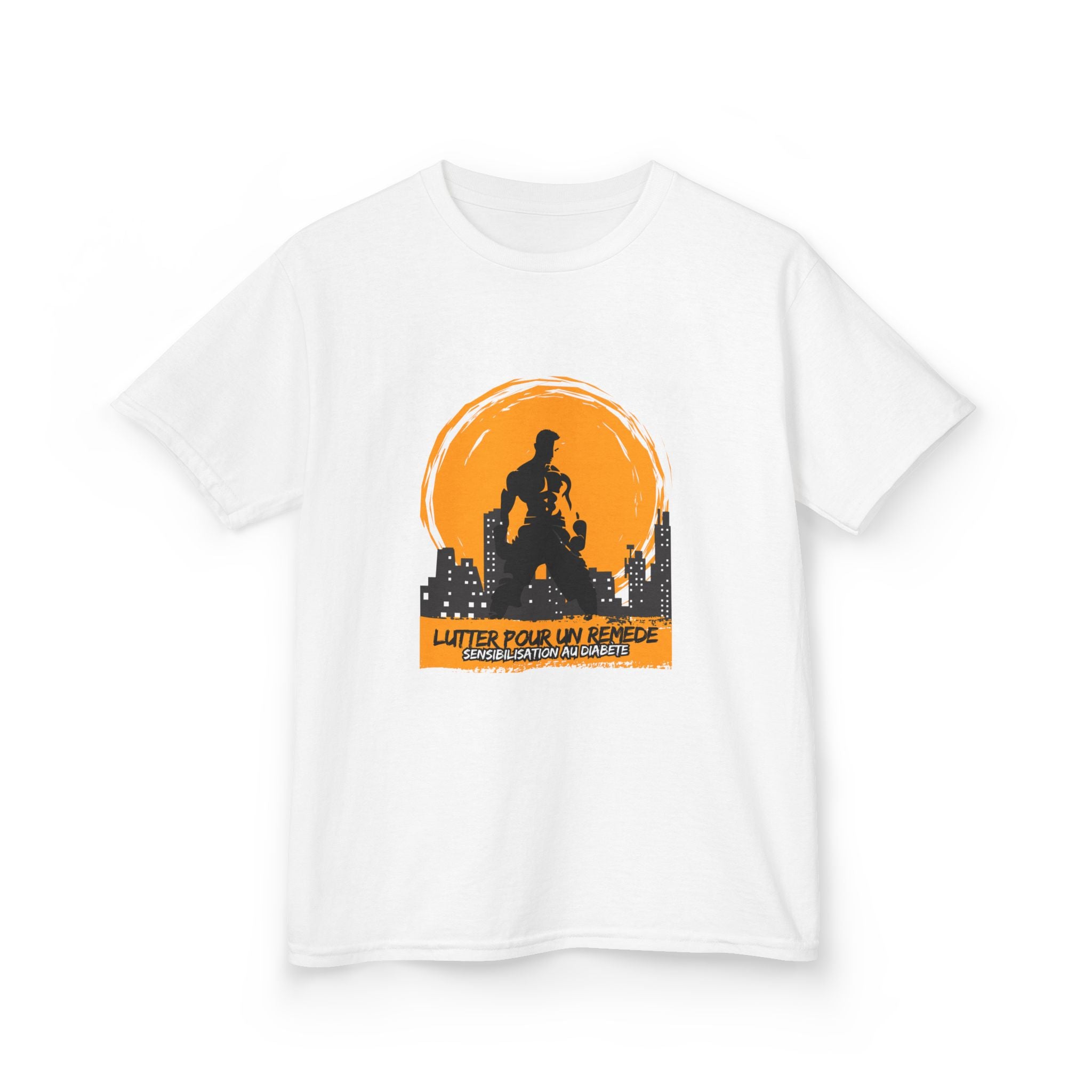 The Diabuddies Store Fighting for a Cure (French) - Kids Tee Fighting for a Cure (French) - Kids Tee: This soft, comfy tee is for the little fighter in your life. Featuring the phrase "Lutter pour un remède" (Fighting for a Cure) in French, it's a powerfu