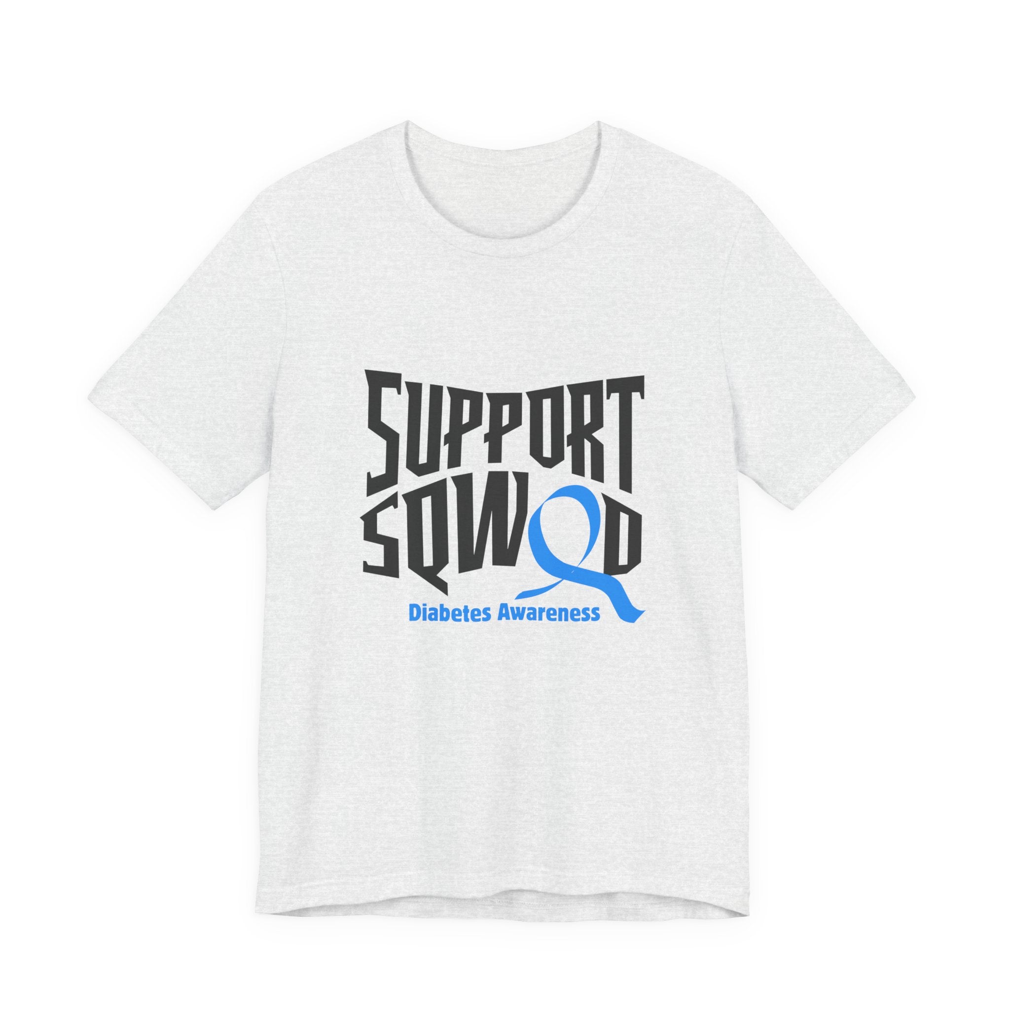 The Diabuddies Store T1D Support Squad - Unisex Tee T1D Support Squad - Unisex Tee: Join the T1D Support Squad! A soft, comfy tee for anyone showing love and solidarity for the T1D warrior in their life. T-Shirt Awareness clothing,Casual Wear,Diabetes,Dia