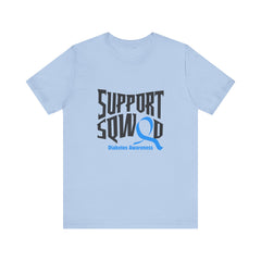 The Diabuddies Store T1D Support Squad - Unisex Tee T1D Support Squad - Unisex Tee: Join the T1D Support Squad! A soft, comfy tee for anyone showing love and solidarity for the T1D warrior in their life. T-Shirt Awareness clothing,Casual Wear,Diabetes,Dia