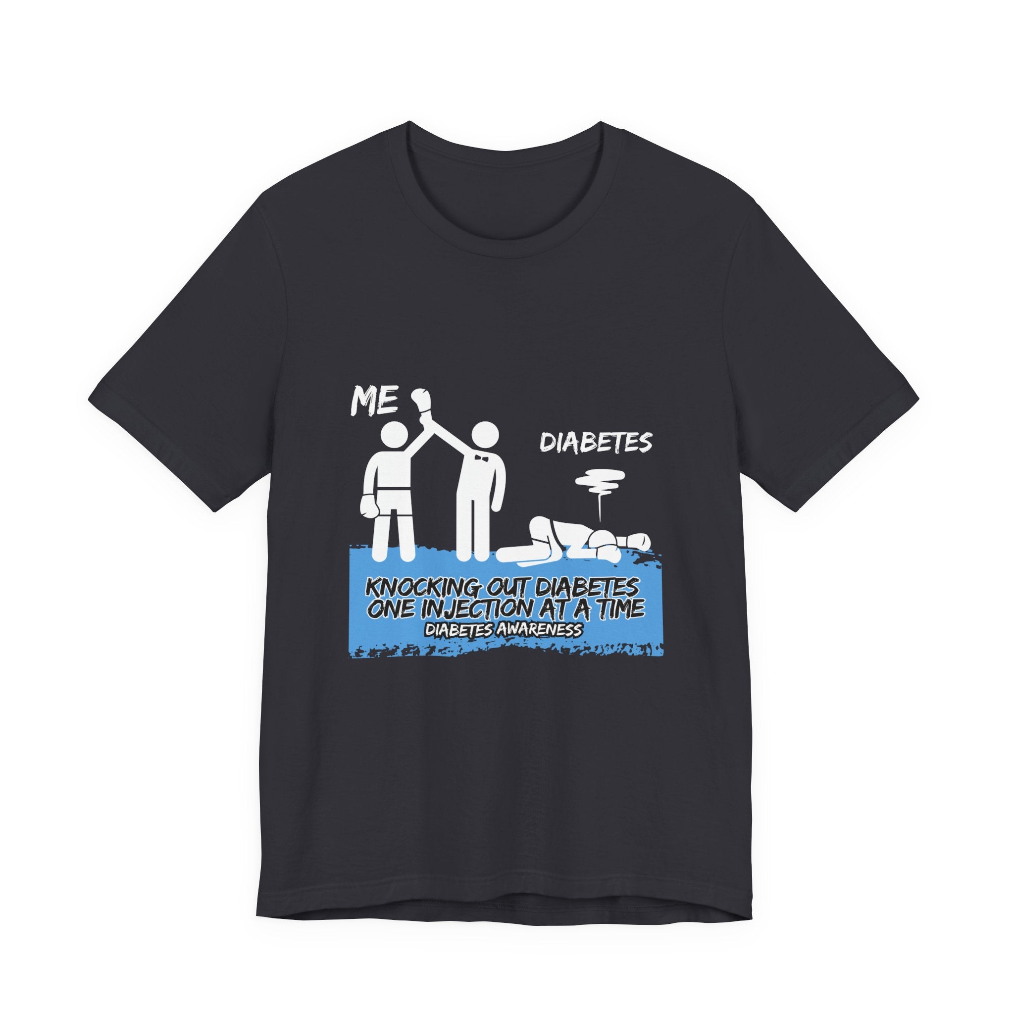 The Diabuddies Store Knocking out Diabetes - Unisex Tee Knocking out Diabetes - Unisex Tee: Make a bold statement with our Unisex Tee. This powerful shirt is for the fighters, the advocates, and the champions who face diabetes head-on every day. T-Shirts