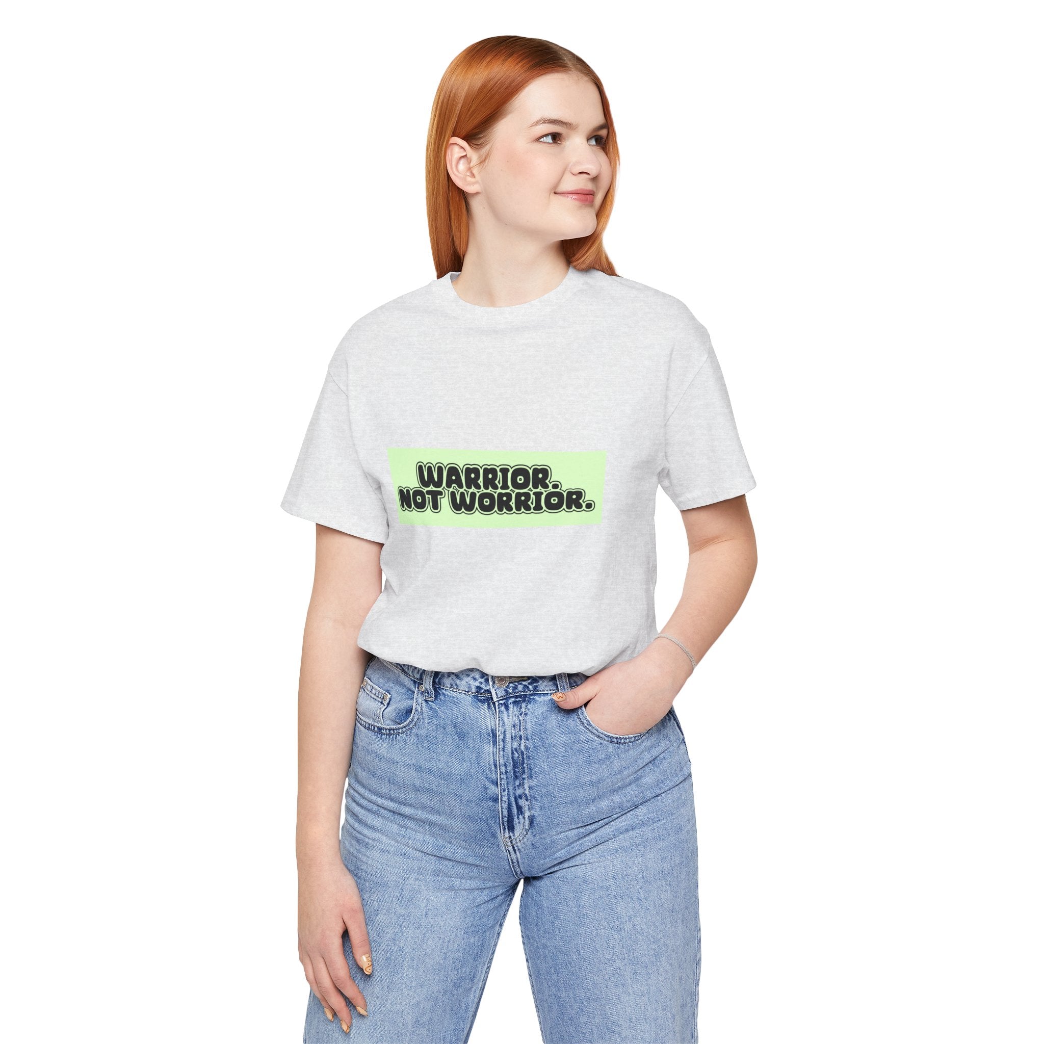 The Diabuddies Store Warrior. Not Worrior. - Unisex Tee Warrior. Not Worrior. - Unisex Tee: For those who face challenges head-on & spell "warrior" right. A clear statement of strength, resilience & sharp detail. T-Shirts $30.27