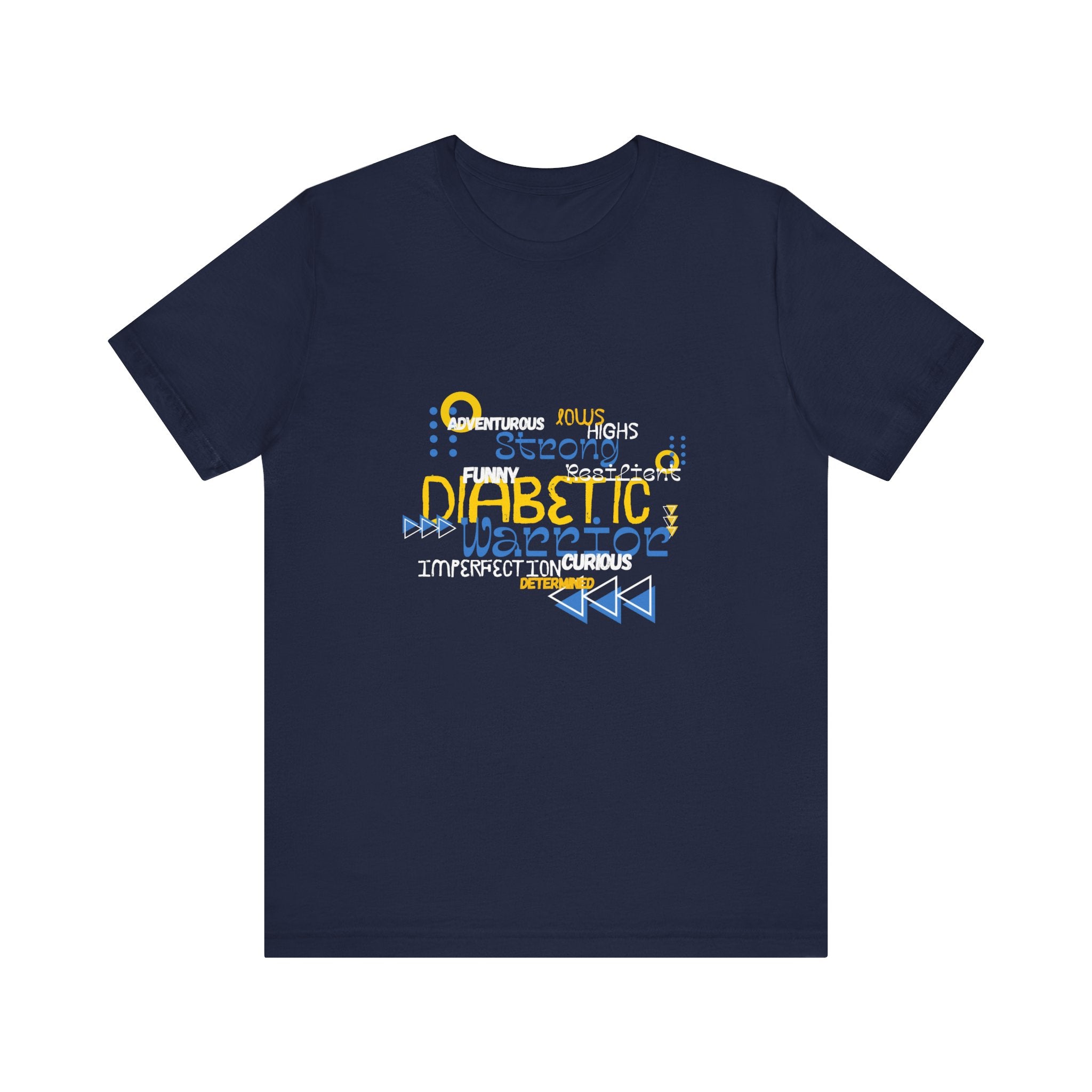 The Diabuddies Store Uplifted & Unleashed - Unisex Tee Uplifted & Unleashed - Unisex Tee: Embrace your strength, defy the odds. The "Uplifted & Unleashed" tee is more than just a shirt; it's a vibrant testament to the diabetic warrior within. Adorned with