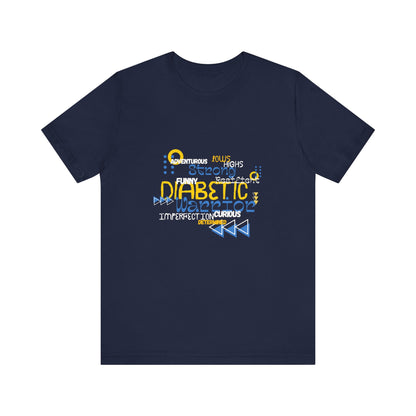 The Diabuddies Store Uplifted & Unleashed - Unisex Tee Uplifted & Unleashed - Unisex Tee: Embrace your strength, defy the odds. The "Uplifted & Unleashed" tee is more than just a shirt; it's a vibrant testament to the diabetic warrior within. Adorned with