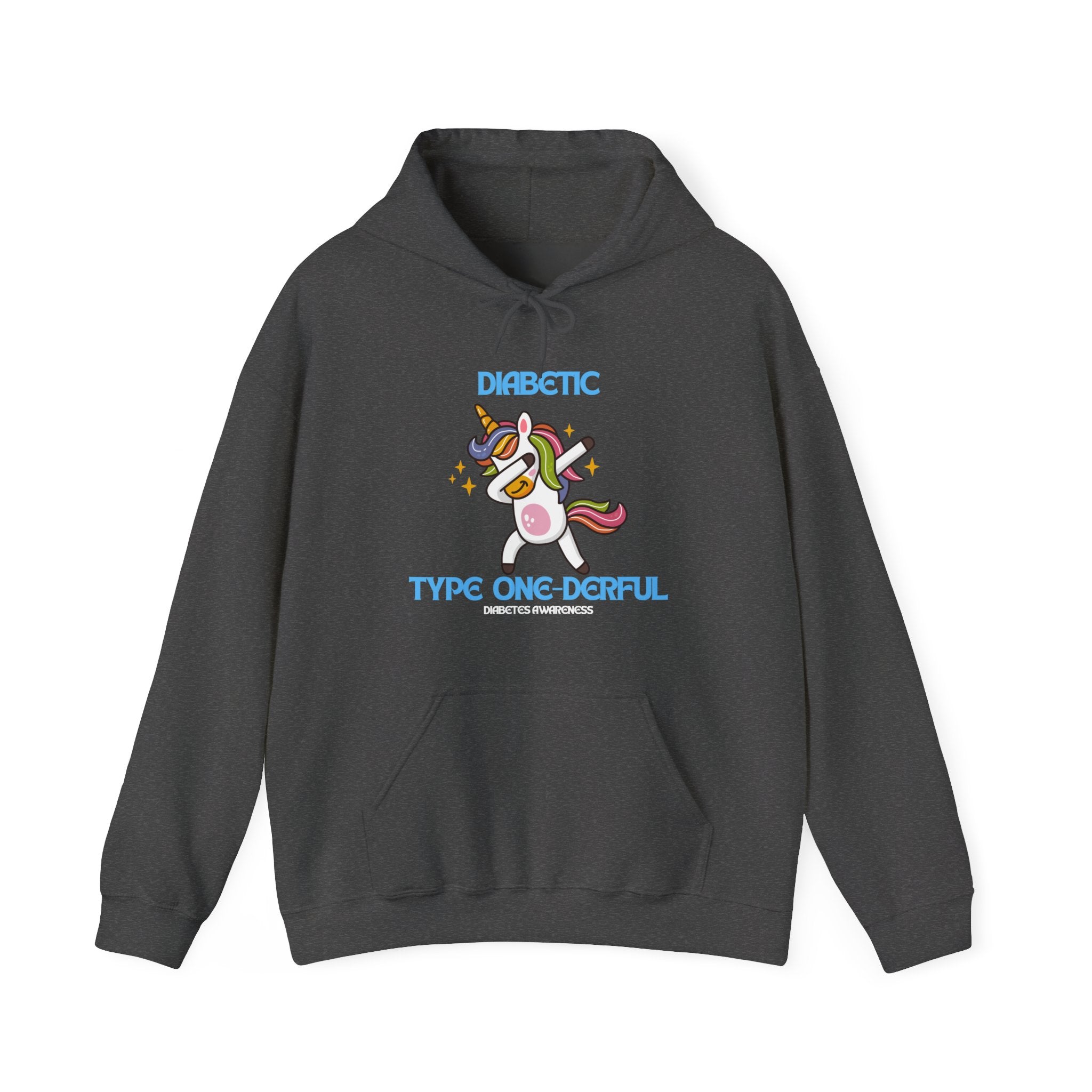 The Diabuddies Store Type One-derful - Unisex Hoodie Type One-derful - Unisex Hoodie: Uniquely Strong, Absolutely Wonderful. Embrace your journey with pride! Our "Type One-derful" tee is a joyful and empowering tribute to everyone living with Type 1 diabe