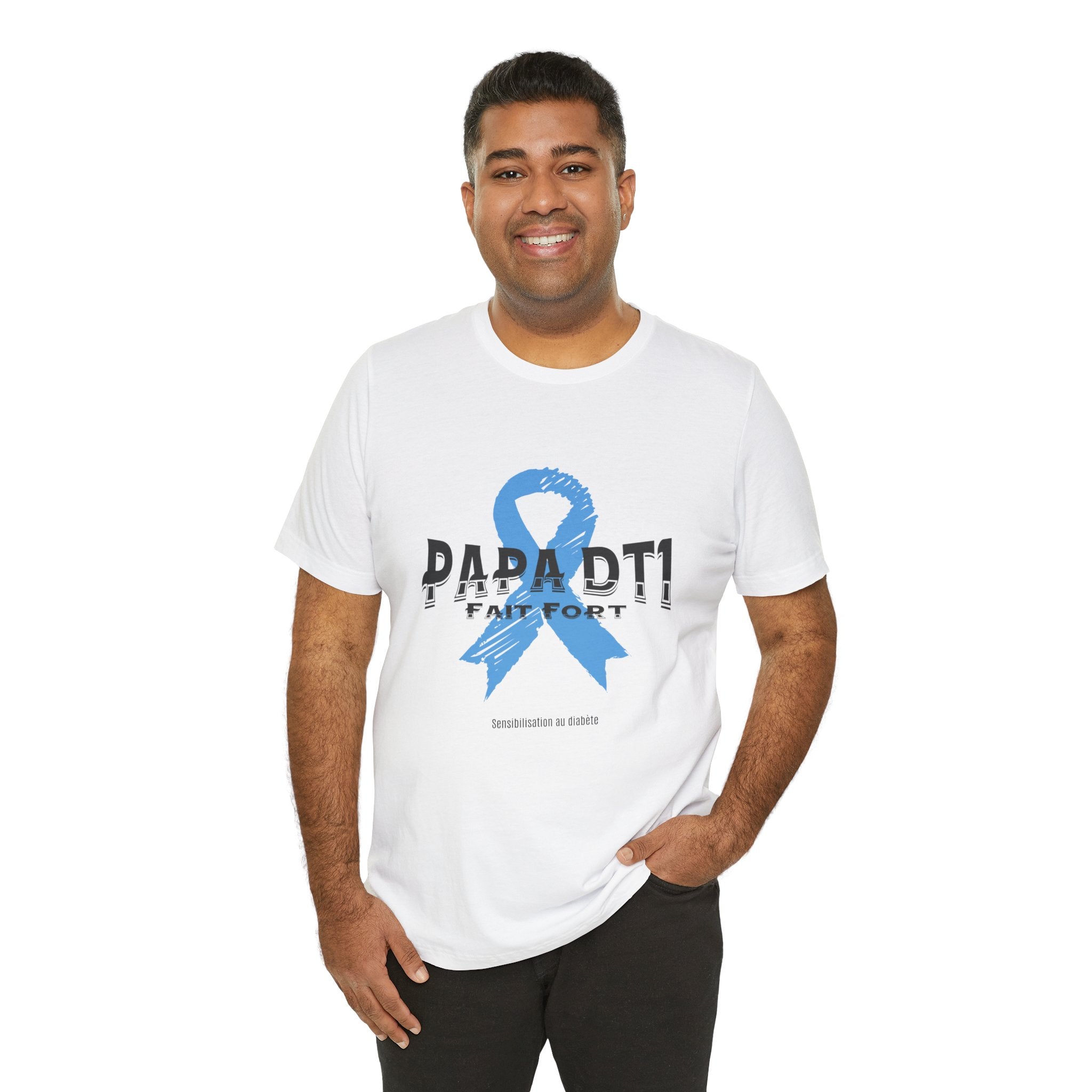 DT1 Dad, Made Strong (French) - Unisex Tee The Diabuddies Store T-Shirts $22.50