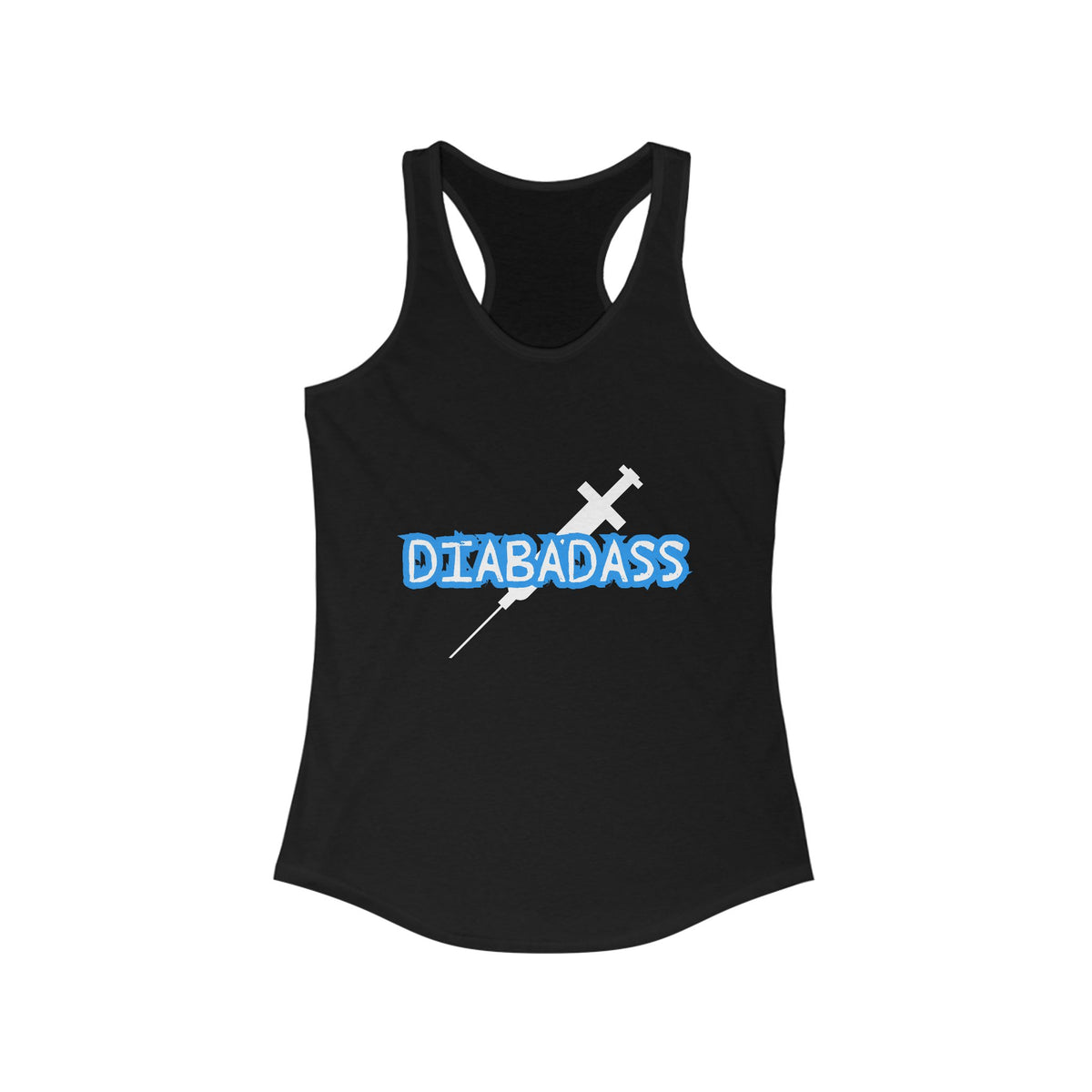 Diabetes Awareness, Diabadass - Racerback Tank The Diabuddies Store Tank Tops $19.96