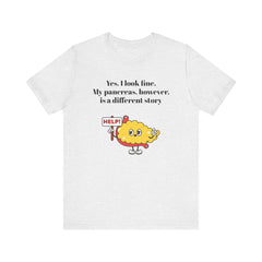 I'm Fine, Not my Pancreas - Unisex Tee The Diabuddies Store T-Shirts $24.25