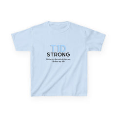 The Diabuddies Store T1D Strong (Diabetes) - Kids Tee T1D Strong (Diabetes) - Kids Tee: Wear your strength. This T1D Strong tee sends a powerful message: "Diabetes doesn't define me. I define my life." It's more than a shirt; it's a statement of resilienc