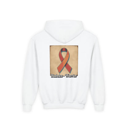 Diabetes Warrior, Retro Look - Youth Hoodie