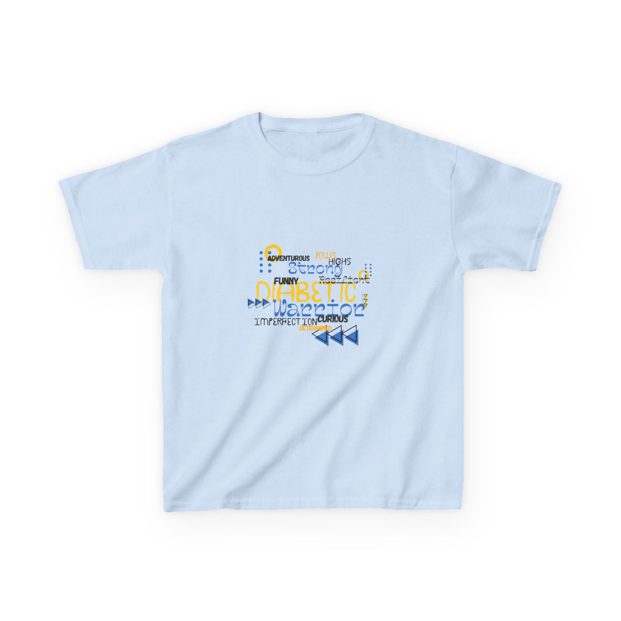 The Diabuddies Store Uplifted & Unleashed - Kids Tee Uplifted & Unleashed - Kids Tee: Embrace your strength, defy the odds. The "Uplifted & Unleashed" Kids Tee is more than just a Tee; it's a vibrant testament to the diabetic warrior within. T-Shirts $19.