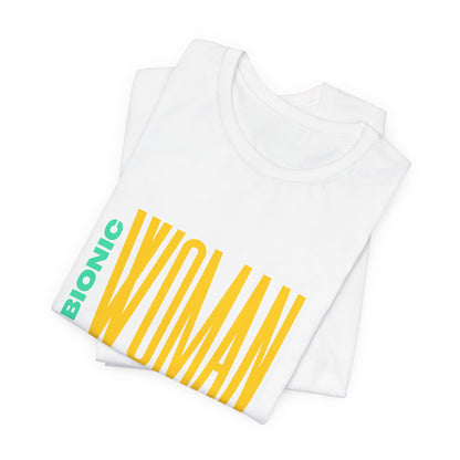 The Diabuddies Store Bionic Woman (Diabetes) - Unisex Tee Bionic Woman (Diabetes) - Unisex Tee: Unleash your inner Bionic strength! This Unisex Tee is a powerful statement of resilience, strength, and modern-day heroism for anyone living with Type 1 Diabe