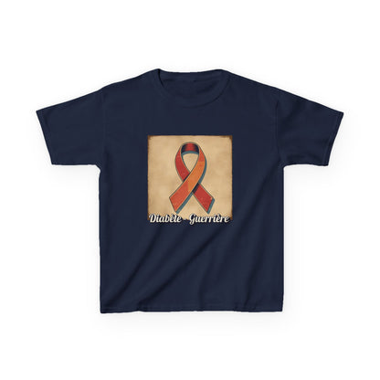 The Diabuddies Store Diabetes Warrior, Retro Look (French / Guerrière) - Kids Tee Diabetes Warrior, Retro Look (French / Guerrière) - Kids Tee: Let your young one show off their strength and style with our "Diabète - Guerrière" Retro Look French Kids Tee!