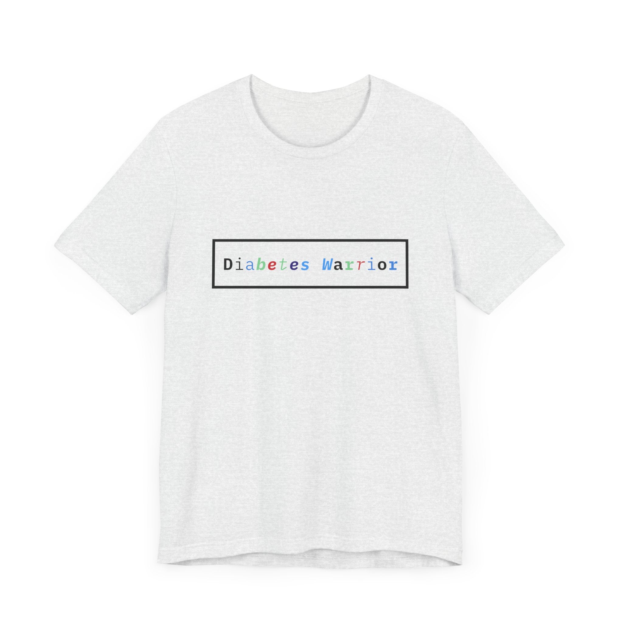 The Diabuddies Store Colorful Diabetes Warrior - Unisex Tee Colorful Diabetes Warrior - Unisex Tee: Offers a comfortable and stylish option for those who appreciate unique designs and supporting Diabetes Awareness. T-Shirts $24.25