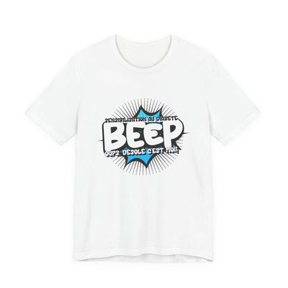 The Diabuddies Store BEEP - Sorry it's me! (French) - Unisex Tee BEEP - Sorry it's me! (French) - Unisex Tee: Always making an entrance? The delightful disruptor! Embrace the constant buzz of life in comfort and style! $30.27 T-Shirts Activewear Clothing,