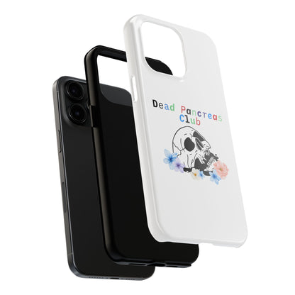 Skull & Flowers Dead Pancreas Club - Phone Case The Diabuddies Store Mobile Phone Cases $18.23