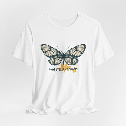 Green Butterfly & Flowers - Unisex Tee The Diabuddies Store T-Shirts $24.25