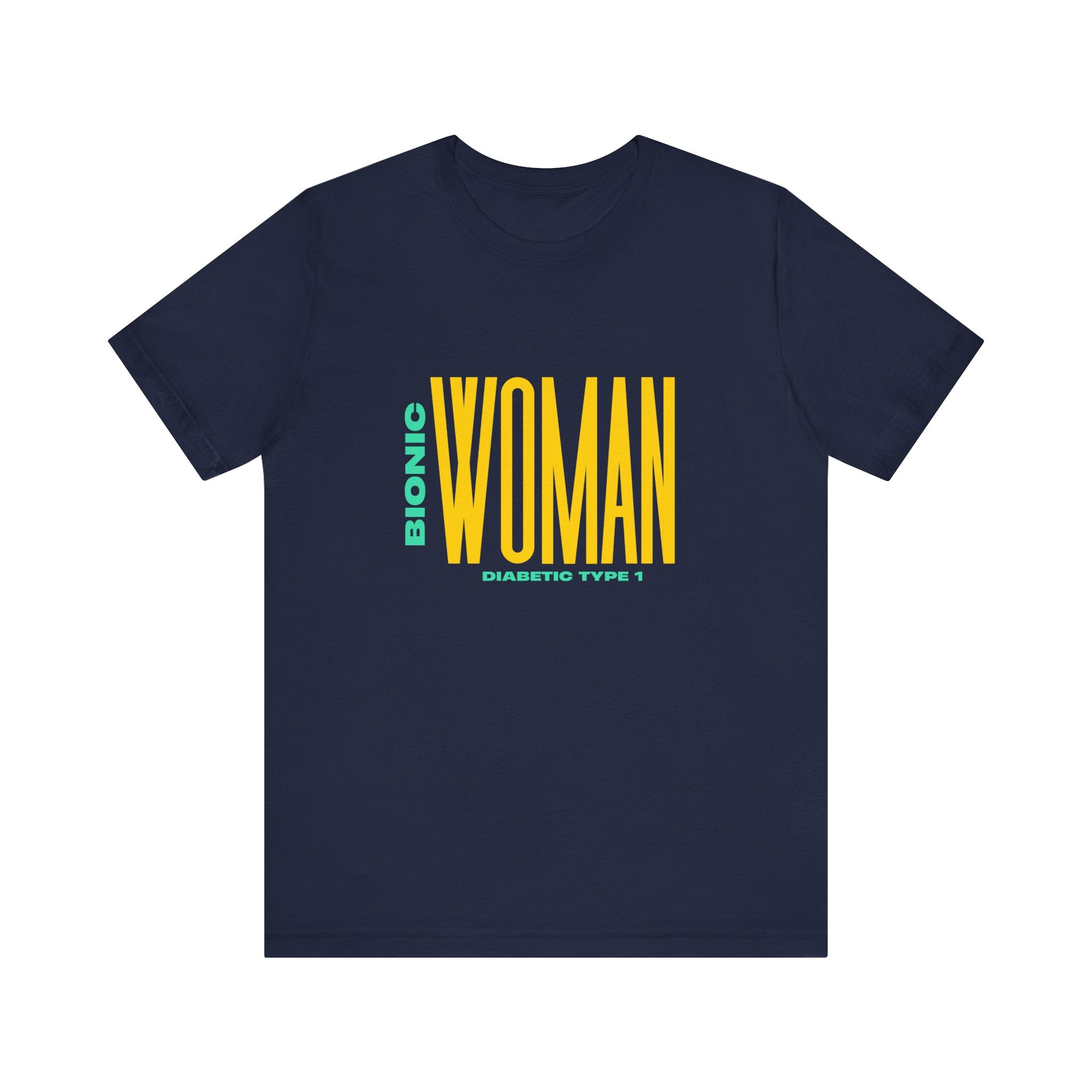 The Diabuddies Store Bionic Woman (Diabetes) - Unisex Tee Bionic Woman (Diabetes) - Unisex Tee: Unleash your inner Bionic strength! This Unisex Tee is a powerful statement of resilience, strength, and modern-day heroism for anyone living with Type 1 Diabe