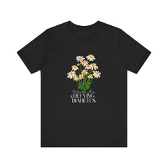 The Diabuddies Store Cultivating Hope, Defying Diabetes - Unisex Tee Cultivating Hope, Defying Diabetes - Unisex Tee: Wear your message of strength! Our "Cultivating Hope, Defying Diabetes" Unisex Tee is more than just a comfortable shirt; it's a powerful