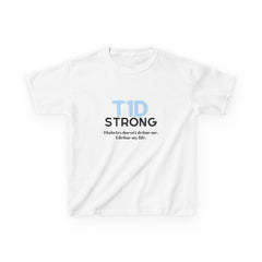 The Diabuddies Store T1D Strong (Diabetes) - Kids Tee T1D Strong (Diabetes) - Kids Tee: Wear your strength. This T1D Strong tee sends a powerful message: "Diabetes doesn't define me. I define my life." It's more than a shirt; it's a statement of resilienc