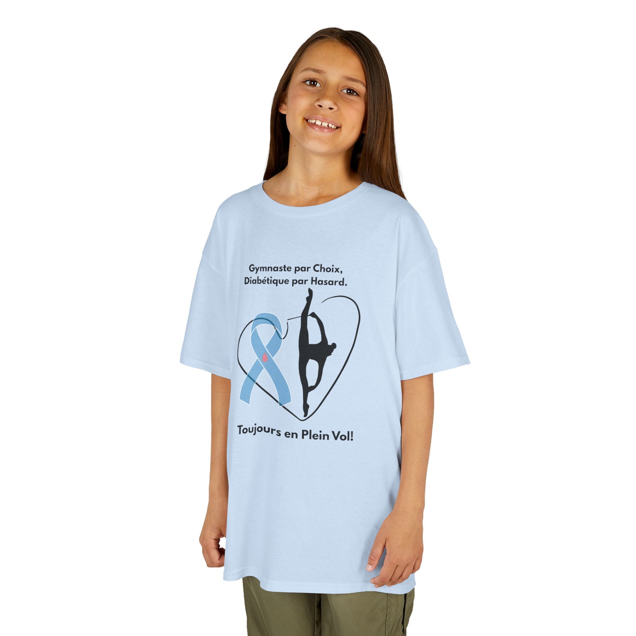 The Diabuddies Store Diabetes and Gymnastics (French) - Kids Tee Show off their passion and strength with the Diabetes and Gymnastics (French) - Kids Tee. This comfortable cotton shirt celebrates the perfect balance of managing diabetes and excelling at g