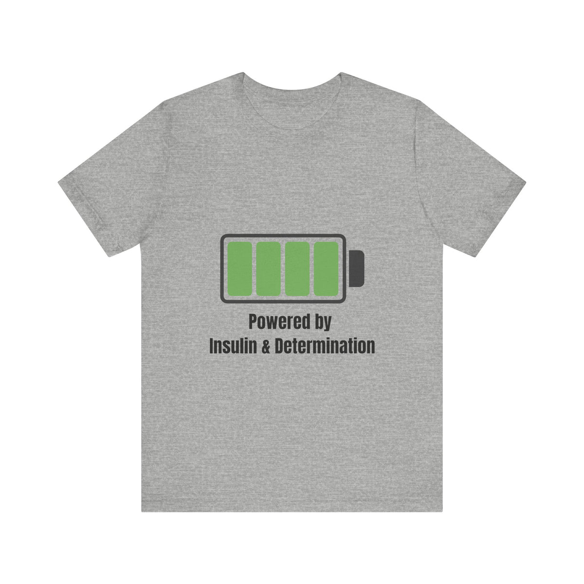 Powered By Insulin - Unisex Tee The Diabuddies Store T-Shirts $24.73